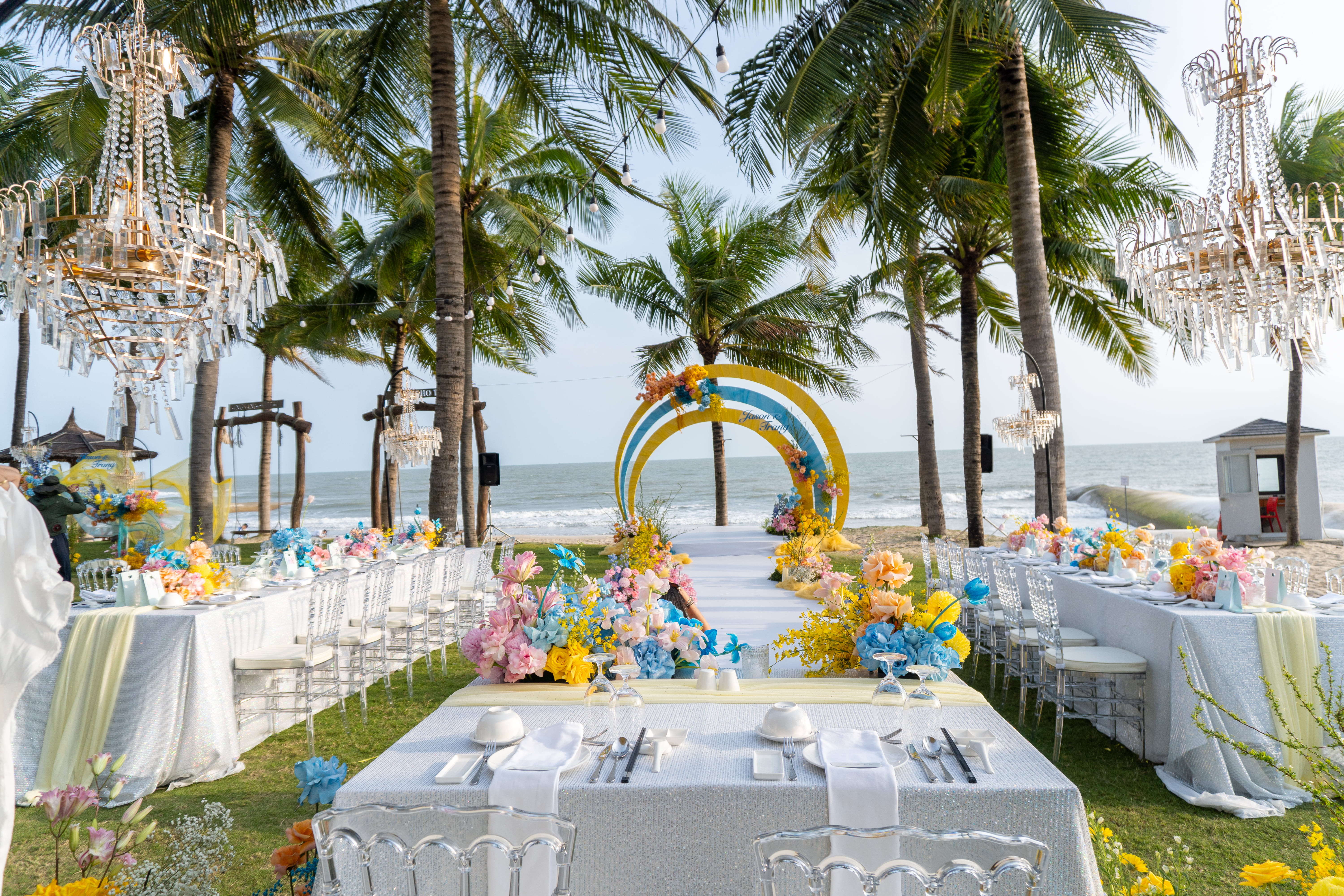 Beach Wedding in Ho Tram, Vietnam
